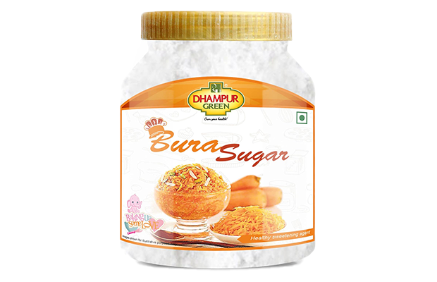 Dhampur Green Bura Sugar   Plastic Jar   