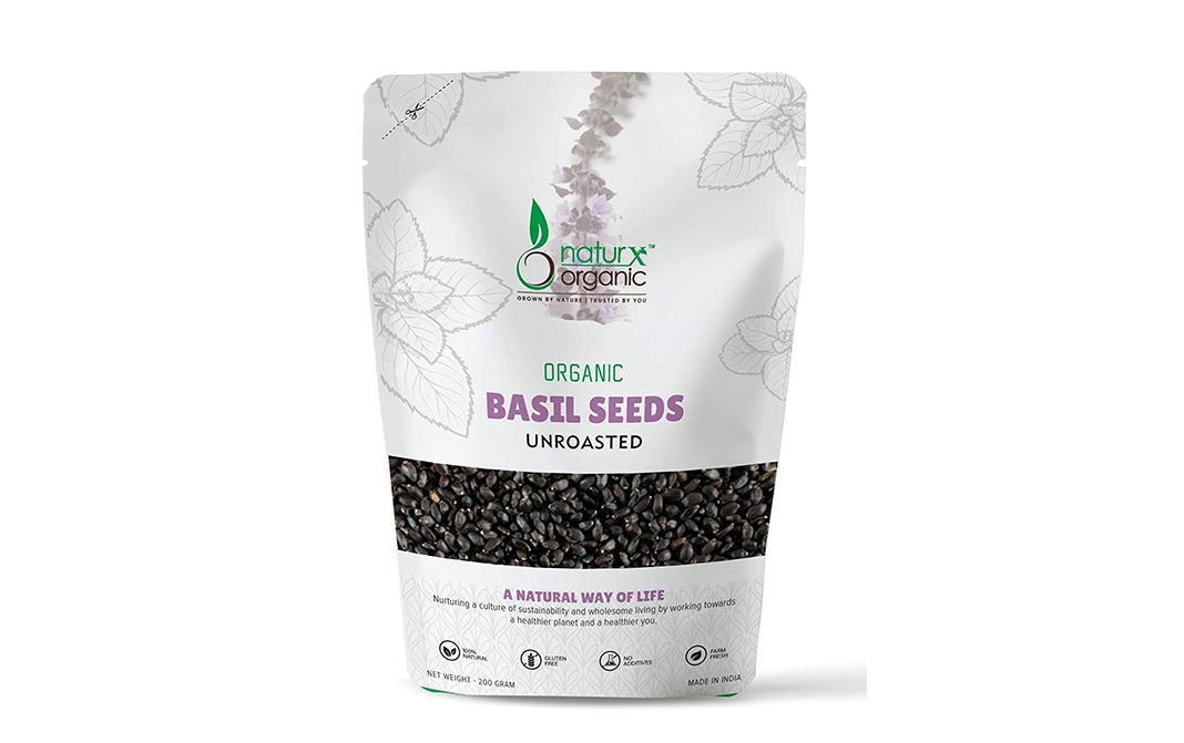 NaturX Organic Basil Seeds Unroasted Pack - GoToChef