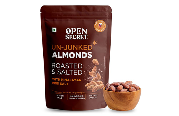 Open Secret Almonds Roasted & Salted With Himalayan Pink Salt-   Pack   