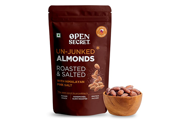 Open Secret Almonds Roasted & Salted With Himalayan Pink Salt  Pack   
