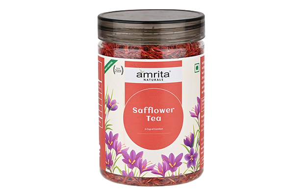Amrita Naturals Safflower Tea    Plastic Jar   