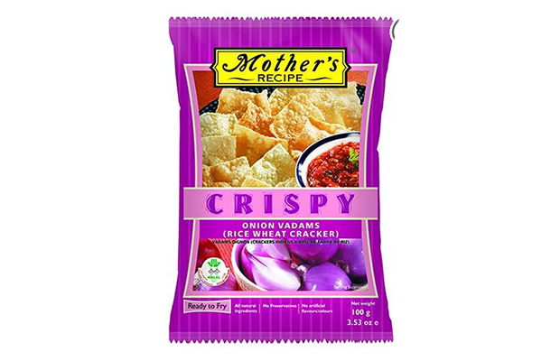 Mother's Recipe Crispy Onion Vadams Rice Wheat Cracker  Pack   