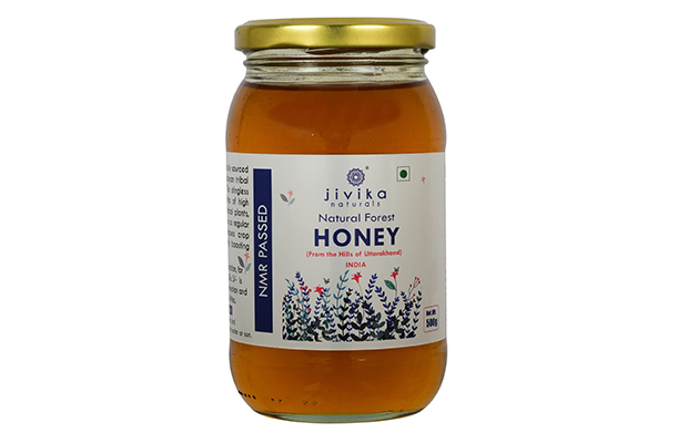 Jivika Organics Natural Forest Honey   Glass Jar   