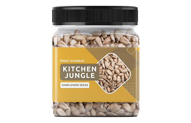 Kitchen Jungle Sunflower Seeds   Plastic Jar   