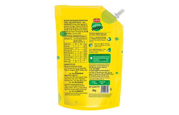 Del Monte Eggless Mayo    Pack   