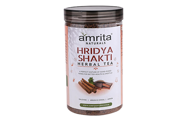Amrita Naturals Hridya Shakti Herbal Tea Dalchini    Plastic Jar   