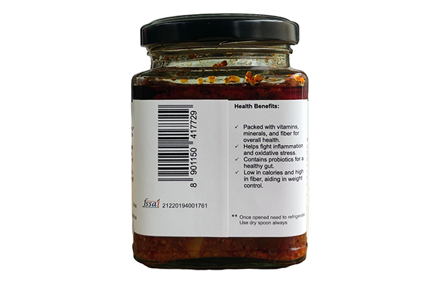 Team Demo Test Raw Mango Pickle    Glass Jar   