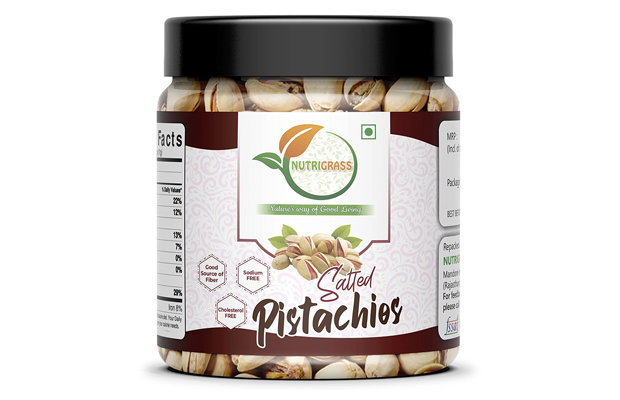 Nutrigrass Salted Pistachios    Plastic Jar   