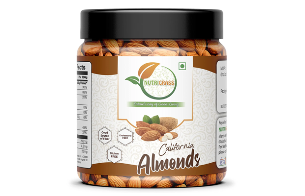 Nutrigrass California Almonds    Plastic Jar   