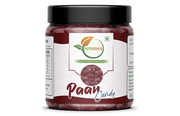 Nutrigrass Paan Candy    Plastic Jar   