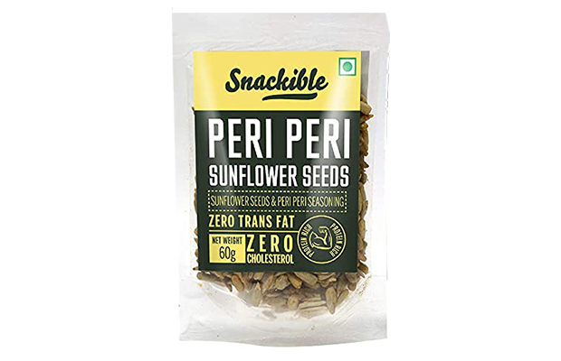 Snackible Peri Peri Sunflower Seeds    Pack   