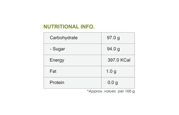 Dhampur Green Pam Mishri Palm Candy   Plastic Jar   