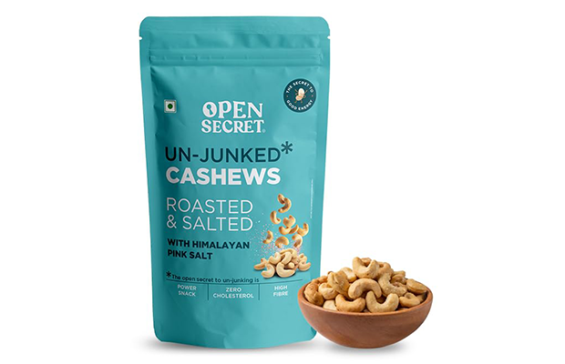 Open Secret Cashews Roasted & Salted With Himalayan Pink Salt  Pack   
