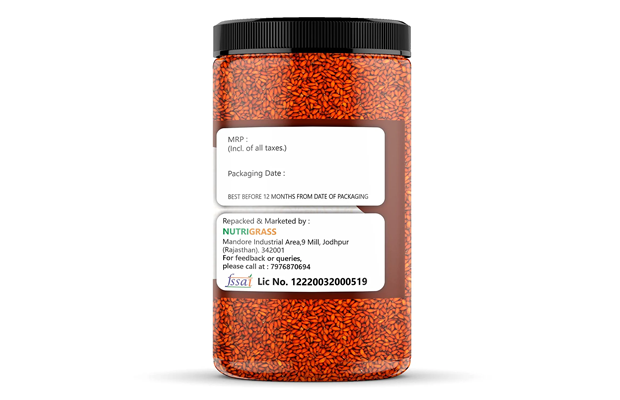 Nutrigrass Halim Seeds    Plastic Jar   