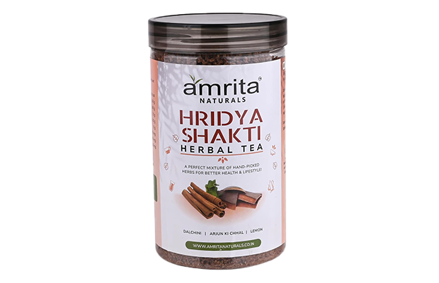 Amrita Naturals Hridya Shakti Herbal Tea    Plastic Jar   