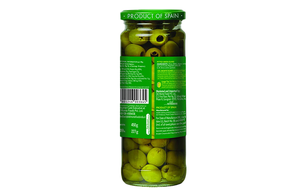 Del Monte Pitted Green Olives    Jar   