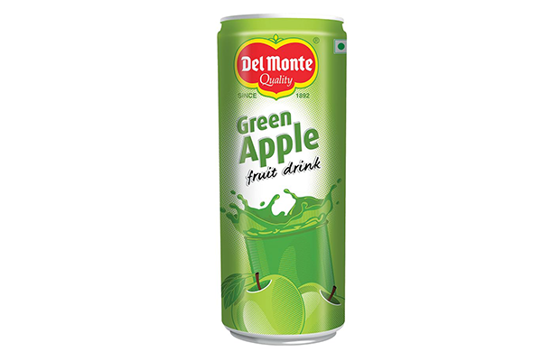 Del Monte Green Apple Fruit Drink   Tin   