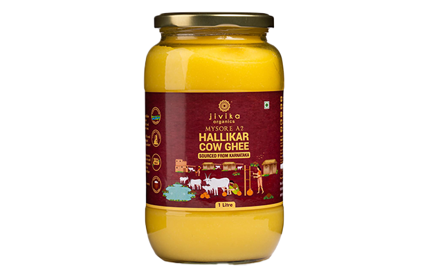 Jivika Organics Mysore A2 Hallikar Cow Ghee   Jar   