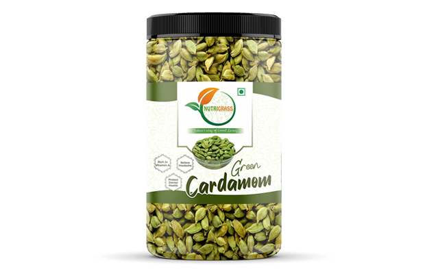 Nutrigrass Green Cardamom    Plastic Jar   