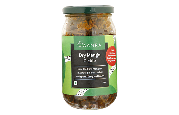 Aamra Dry Mango Pickle    Glass Jar   