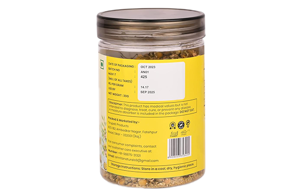 Amrita Naturals Chamomile Flower Tea    Plastic Jar   