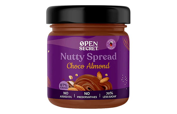 Open Secret Nutty Spread Choco Almond    Glass Jar   