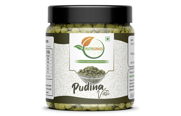 Nutrigrass Pudina Vati    Plastic Jar   