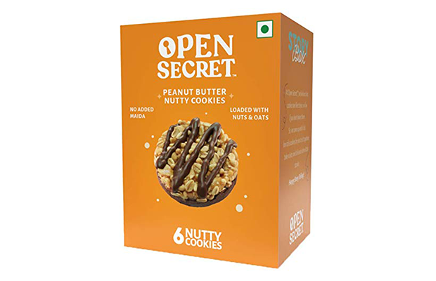 Open Secret Peanut Butter- Nutty Cookies   Box   