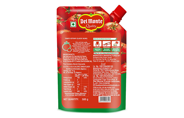 Del Monte Tomato Ketchup    Pack   
