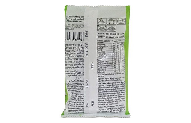 Act II Sour Cream & Cheese Flavour    Pack   