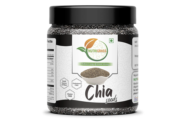 Nutrigrass Chia Seeds    Plastic Jar   