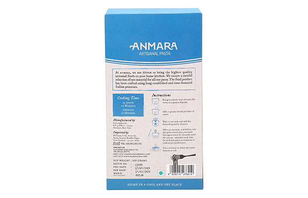 Anmara Artisanal Pasta Gluten-Free Fusilli    Pack   