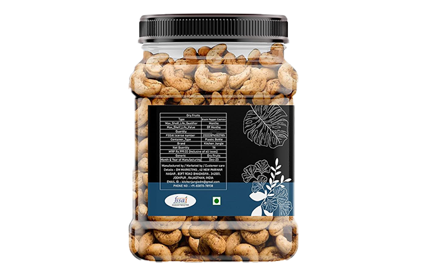 Kitchen Jungle Oven Roasted Black Pepper Cashew    Plastic Jar   