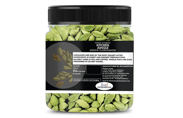 Kitchen Jungle Green Cardamom    Plastic Jar   