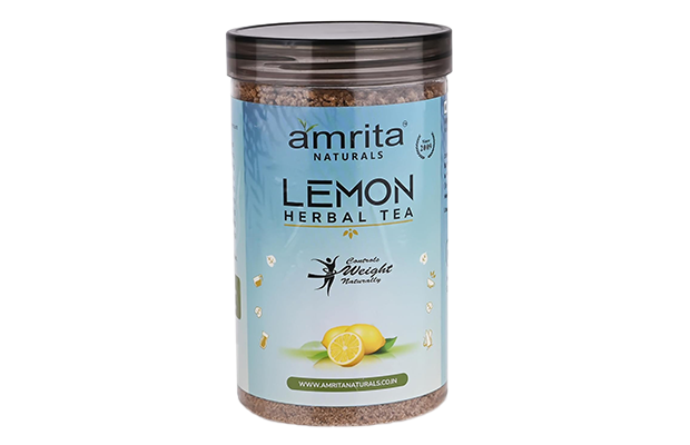 Amrita Naturals Lemon Herbal Tea    Plastic Jar   