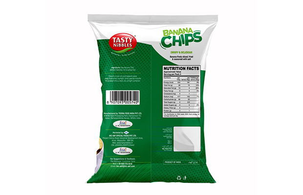 Tasty Nibbles Banana Chips    Pack   