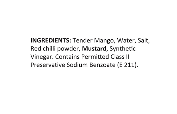 Tasty Nibbles Tender Mango Pickle    Plastic Jar   