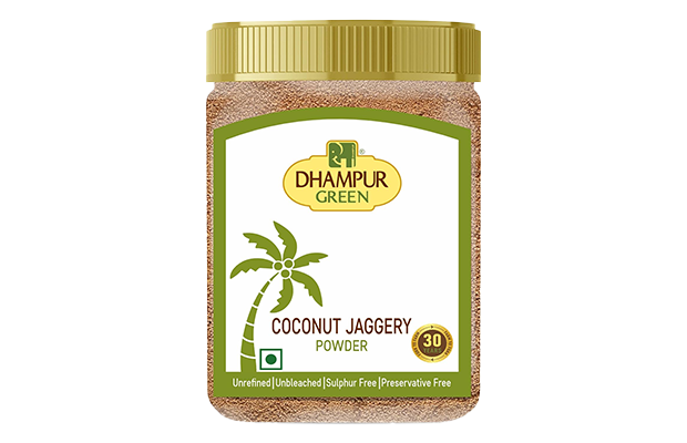 Dhampur Green Coconut Jaggery Powder    Plastic Jar   