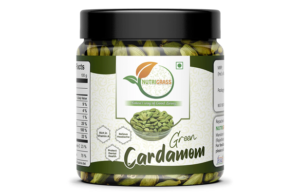 Nutrigrass Green Cardamom    Plastic Jar   