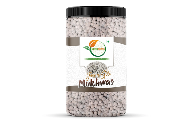 Nutrigrass Jeera Goli Mukhwas    Plastic Jar   