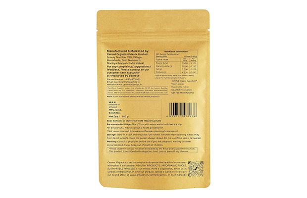 Carmel Organics Organic Neem Powder    Pack   