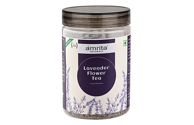 Amrita Naturals Lavender Flower Tea    Plastic Jar   