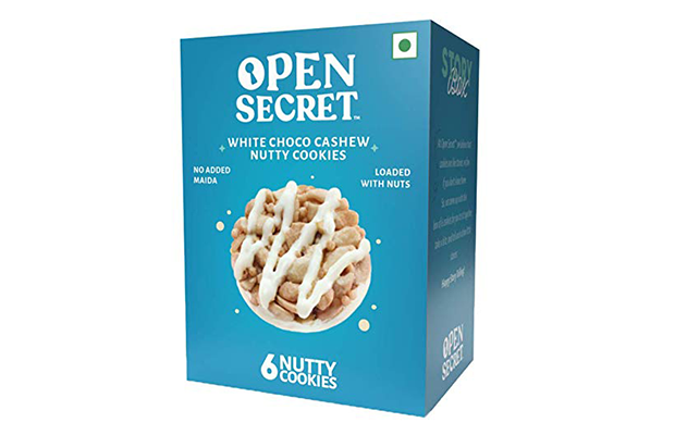 Open Secret White Choco Cashew Nutty Cookies    Box   