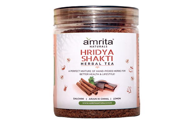 Amrita Naturals Hridya Shakti Herbal Tea    Plastic Jar   