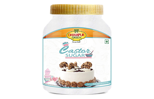 Dhampur Green Castor Sugar    Plastic Jar   