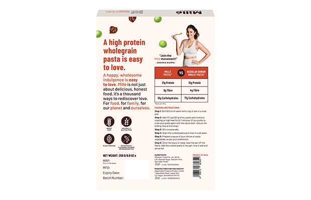 Mille Fusilli Protein Pasta    Pack   