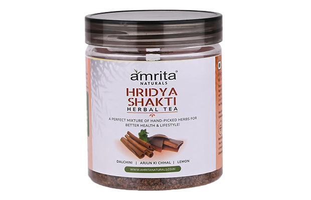 Amrita Naturals Hridya Shakti Herbal Tea    Plastic Jar   