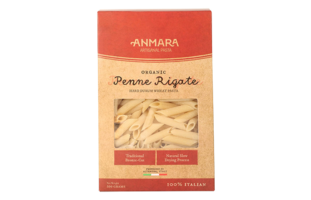 Anmara Artisanal Pasta Organic Penne Rigate    Pack   