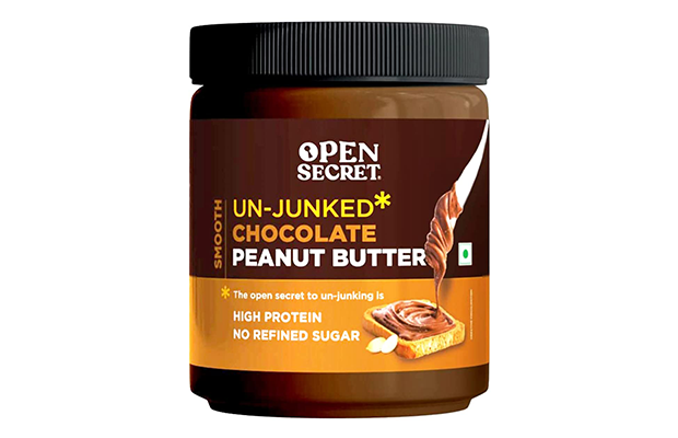 Open Secret Chocolate Peanut Butter Smooth   Plastic Jar   
