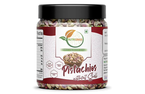 Nutrigrass Pistachios Without Shell    Plastic Jar   
